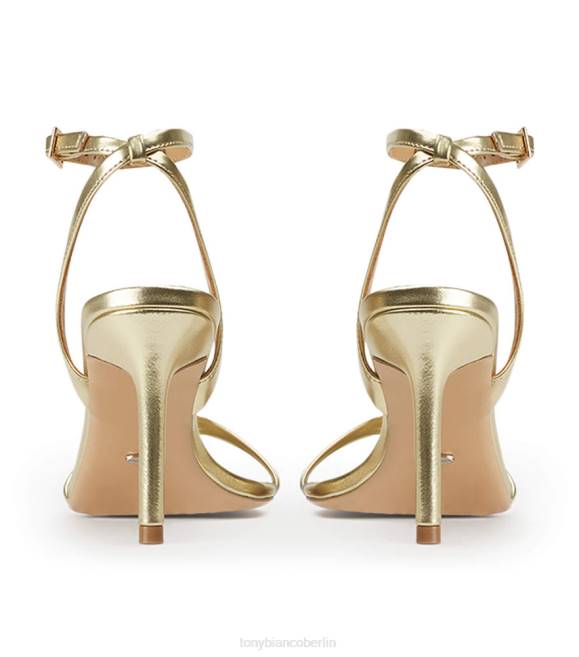 Stöckelschuhe| de Tony Bianco Frauen Camelia-Absätze Gold-Nappa-Metallic 4624198